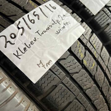 2 x Kleber TransAlp 205-65-16 C Winterbanden 7mm, 16 inch, Band(en), Bestelwagen, Gebruikt
