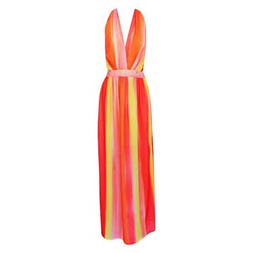 Verysimple • gestreepte maxi jurk • L (IT46), Verzenden, Verysimple, Maat 42/44 (L), Nieuw