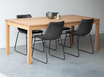 Massief houten eettafels | rechthoekig, ovaal, rond,vierkant, 100 tot 150 cm, Vijf personen of meer, Overige vormen, Nieuw