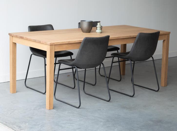 Massief houten eettafels | rechthoekig, ovaal, rond,vierkant, Huis en Inrichting, Tafels | Eettafels, 100 tot 150 cm, 200 cm of meer