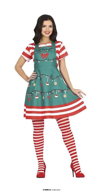 Kerstjurk Schort Groen, Ophalen of Verzenden, Nieuw