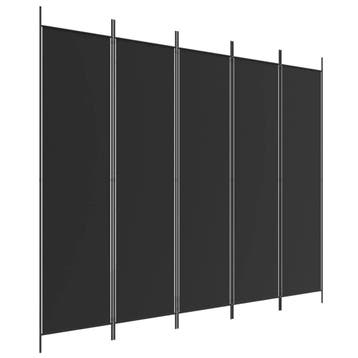 Scheidingswand Zwart | Tweedekansje 250x200cm | OP=OP, Ophalen of Verzenden, Nieuw