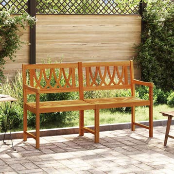 vidaXL Tuinbank Naturel 150 x 55,5 x 90 cm Massief, Tuin en Terras, Tuinbanken, Verzenden, Nieuw