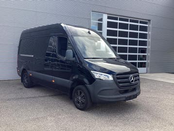 Zakelijke Lease |  Mercedes-Benz Sprinter 317 CDI Aut. L2H2, Automaat, Stof, Gebruikt, Zwart