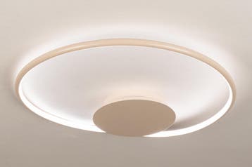 Rietveld Plafondlampen - Beige, Zand - Kunststof, Metaal, Verzenden, Nieuw