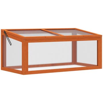 TRUUSK Kweekbak Kas - Weerbestendig - Hout en Polycarbonaat, Verzenden
