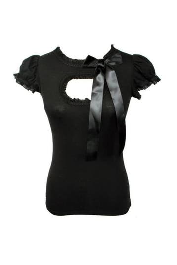 Katakomb, Molly Keyhole Top Black., Verzenden, Nieuw