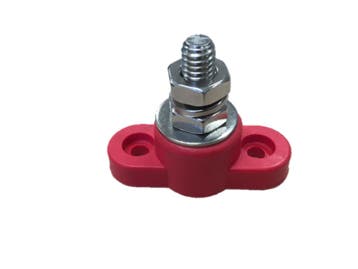 Aansluit stud M8 rood, Verzenden, Nieuw, Universele onderdelen
