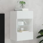 vidaXL Tv-meubel met LED-verlichting 40x30x60,5 cm wit, Huis en Inrichting, Kasten | Televisiemeubels, Verzenden, Nieuw, Overige houtsoorten