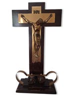 Crucifix - Hout, Metaal - 1960-1970 - 43 cm