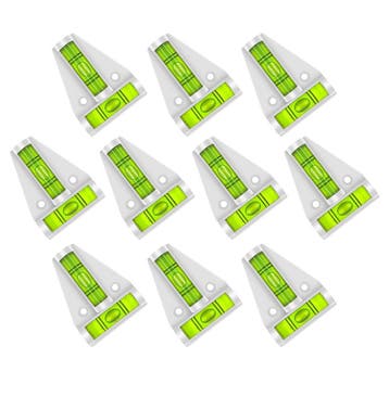 Set van 10 kruiswaterpassen met schroefgaten (wit/lichtgrij, Ophalen of Verzenden, Nieuw
