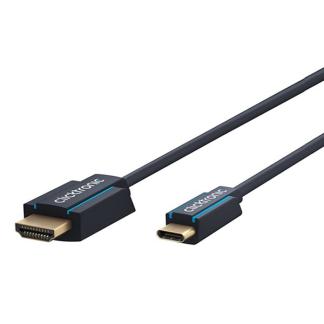 USB C naar HDMI kabel | Clicktronic | 2 meter, Computers en Software, Pc- en Netwerkkabels, Nieuw, Verzenden