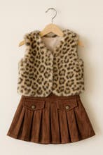 Kledingset meisje 2-delig faux-for bontje + rokje, Ophalen of Verzenden, Nieuw, Meisje