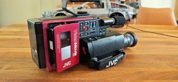 JVC GR-C1 VideoMovie VHS-C Camcorder - Iconic Red Edition