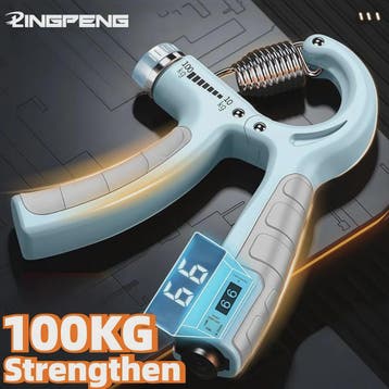 Verstelbare Hand Grip Strengthener (10-100kg) met Teller - P, Verzenden, Nieuw