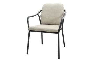 VDG Pisa rope dining tuinstoel - Royal grey, Tuin en Terras, Tuinstoelen, Verzenden, Nieuw, Overige materialen
