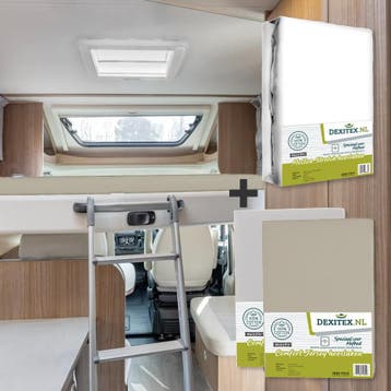 Textielpakket Hefbed 1 Molton + 2 Jersey hoeslakens - 1, Verzenden, Nieuw, Eenpersoons, Wit