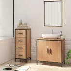 Wastafelkast Licht Eiken – 60x30x60cm – Gratis verzending, Verzenden, Nieuw, 50 tot 100 cm, Minder dan 100 cm