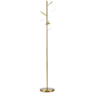 TRUUSK Staande Lamp 40W met E27 Fitting - 3 Glazen Lampenkap, Huis en Inrichting, Verzenden, Nieuw
