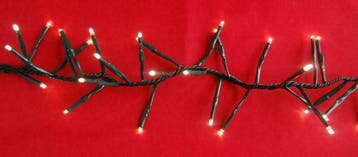 288 LED Licht snoer Cluster Pinlights 2,88 meter  WARM WIT, Diversen, Kerst, Ophalen of Verzenden, Nieuw