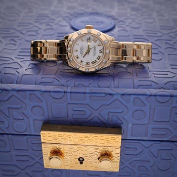 Rolex Pearlmaster Lady-Datejust 29mm 18ct. 80318; Gouden..., Overige merken, Overige materialen, Ophalen of Verzenden, Zo goed als nieuw
