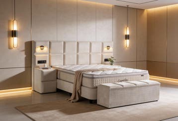 Boxspring Opbergbed met Grote Opbergruimte 160x200, 180x200, Verzenden, Blauw, 180 cm, 200 cm