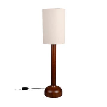 *WOONWINKEL* Dutchbone Jones Retro Design Vloerlamp Walnoot, Verzenden, Nieuw