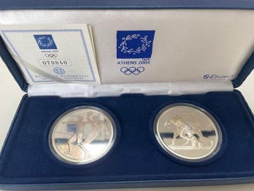 Griekenland. 10 Euro 2004 Olympic Games (2 coins) Proof