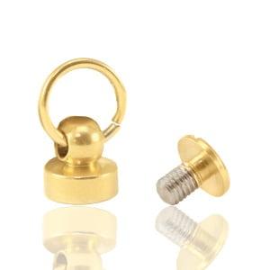1 x RVS Telefoonhoes studs klinknagel rivet Gold ca. 9x8..., Hobby en Vrije tijd, Ophalen of Verzenden, Nieuw, Kraal