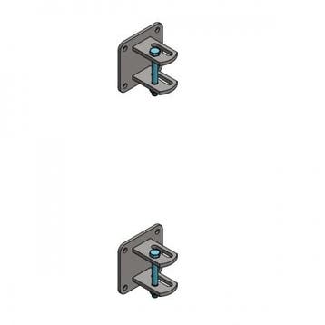 Stel wandbevestigingen 60 mm, Dieren en Toebehoren