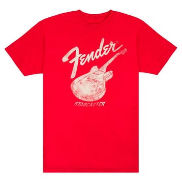 Fender T-Shirt Stratocaster Rood Large, Verzenden, Nieuw