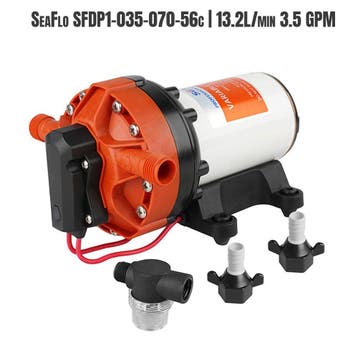 SeaFlo Drinkwaterpomp 12 volt 70Psi, 4.8 Bar 13,2 L/min 3.5, Ophalen of Verzenden, Nieuw