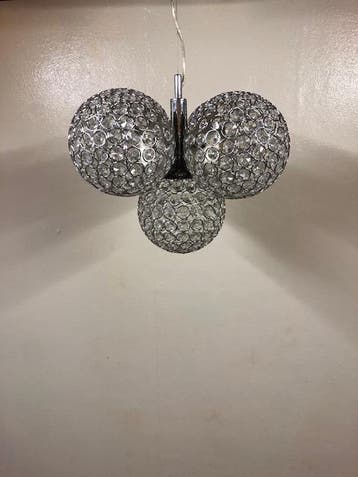 Gebruikte Crystal Hanglamp Vintage/Café, Ophalen, Nieuw