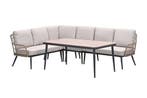 GI Allasio lounge-dining hoekset (5-delig) - Carbon, Verzenden, Nieuw, Overige materialen, Loungeset