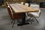 6 Danillo draaibare eetkamerstoelen memory stand leer / stof, Nieuw, Leer, Vijf, Zes of meer stoelen