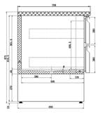 Combisteel Koelwerkbank 400L Met 6 Laden | 1365x700x875mm, Ophalen of Verzenden, Nieuw