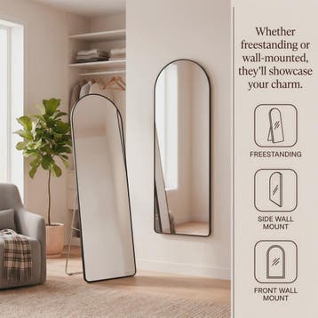 Grote Staande Spiegel 160x48cm - Volledige Lengte Spiegel me, Huis en Inrichting, Woonaccessoires | Spiegels, Verzenden, Nieuw