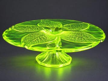 Taartschaal - Vijfbladig botanisch Reliëf - UV-reactief