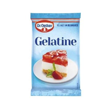 Dr. Oetker Bladgelatine Helder 23g (14 blaadjes), Verzenden, Nieuw