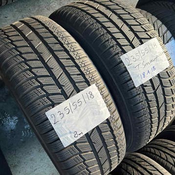 2 x Toyo Snowprox 235-55-18 Winterbanden 8mm, 18 inch, Gebruikt, 235 mm, Band(en)