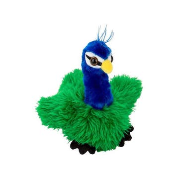 Nature Planet pauw knuffel - pluche - 13 cm - vogel, Verzenden, Nieuw