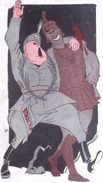 Spotprent over de Italiaanse overwinning in Ethiopië, Verzenden