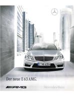2009 MERCEDES BENZ E63 AMG BROCHURE DUITS, Nieuw, Author