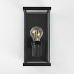 Toledo Muurlamp Zwart Buitenverlichting Strak &amp; modern, Tuin en Terras, Verzenden, Wandlamp, 50 tot 250 watt, Nieuw