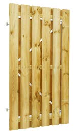 Grenen Poortdeur op Stalen Frame 100 x 195 cm, Tuin en Terras, Schuttingen, Nieuw