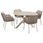 Prado Puglia dining tuinset 130xH75 cm 5 delig keramiek, Tuin en Terras, Tuinsets en Loungesets, Ophalen of Verzenden, Nieuw