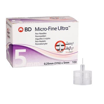 BD Micro-fine ultra pennaald 31 G, 0,25 x 5 mm - 100 stuks, Verzenden, Nieuw
