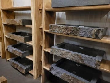 Wasbak natuursteen vanaf 80cm tot 130cm breed!, Ophalen of Verzenden, Nieuw, Steen, Overige typen