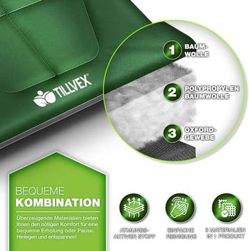 Veldbed - 1 Persoons - Kampeerbed - Stretcher - Groen - Till, Verzenden, Zo goed als nieuw