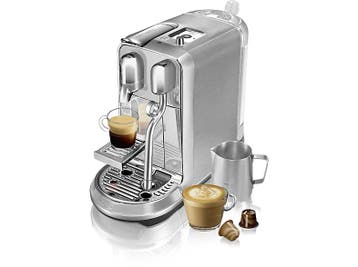 Sage -  Creatista Plus - Capsulemachine  - Zilver, Witgoed en Apparatuur, 1 kopje, Verzenden, Nieuw, Koffiepads en cups